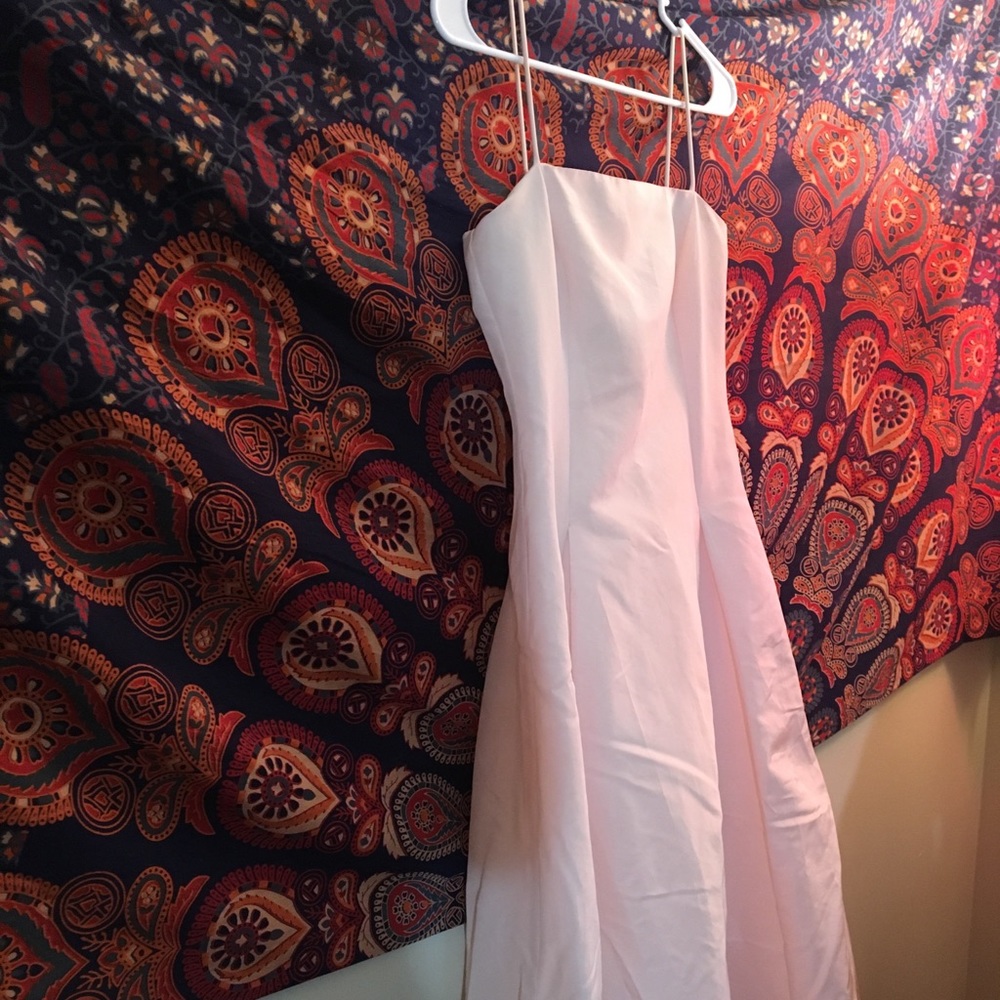 Floor Length Pale Pink Gown